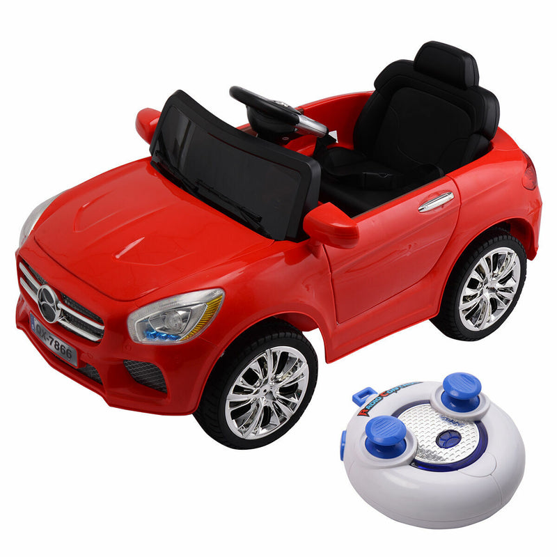 Remote Car Rideon 6V RC Remote Control Ride-On Car with MP3 Player and Lights for Kids