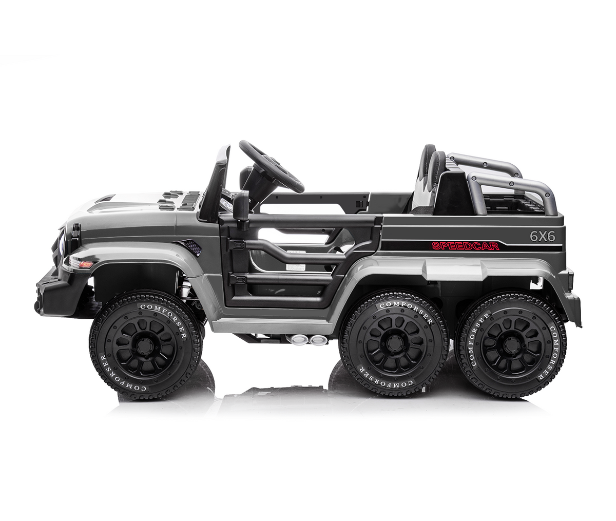 6WD Battery Powered Kids Ride On Truck with Remote Control and Baking