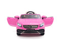 Pink Princess Mercedes Ride On Car For Girls W/Magic Cars® Wireless Parental Control