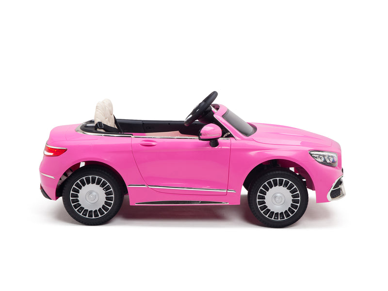 Pink Princess Mercedes Ride On Car For Girls W/Magic Cars® Wireless Parental Control