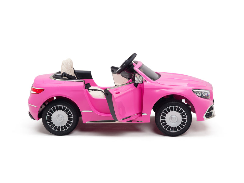 Pink Princess Mercedes Ride On Car For Girls W/Magic Cars® Wireless Parental Control