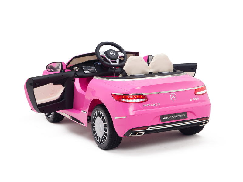 Pink Princess Mercedes Ride On Car For Girls W/Magic Cars® Wireless Parental Control