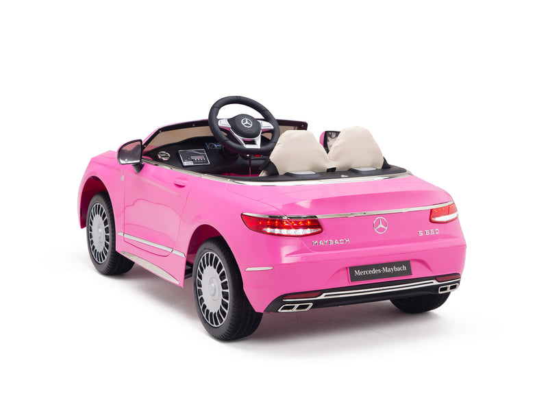 Pink Princess Mercedes Ride On Car For Girls W/Magic Cars® Wireless Parental Control