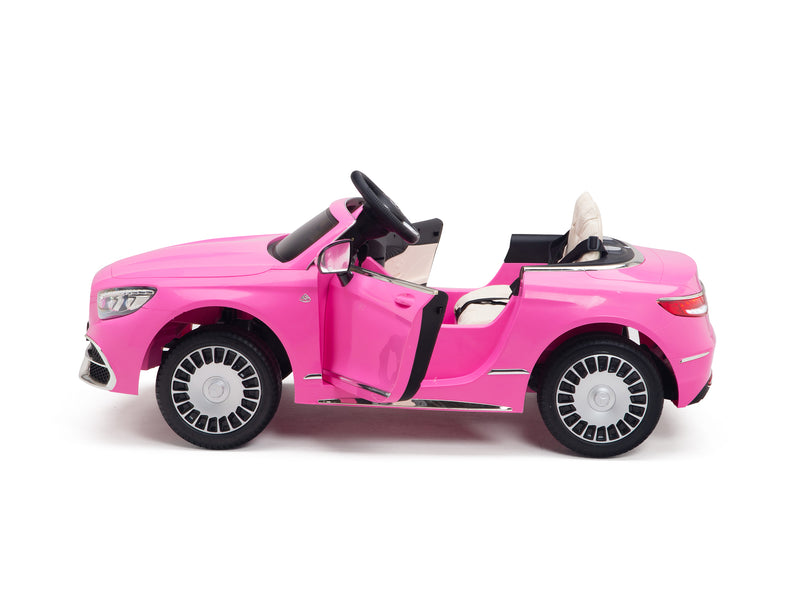 Pink Princess Mercedes Ride On Car For Girls W/Magic Cars® Wireless Parental Control