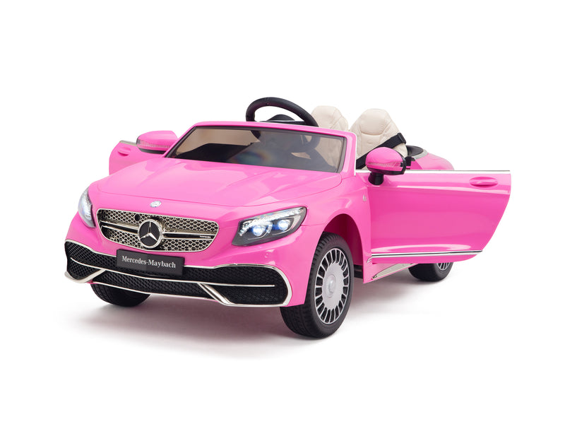 Pink Princess Mercedes Ride On Car For Girls W/Magic Cars® Wireless Parental Control