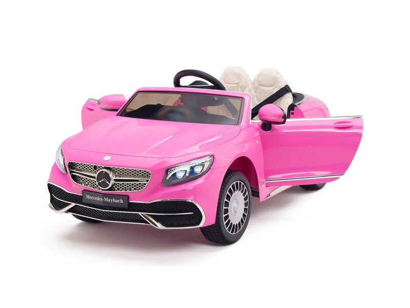 Pink Princess Mercedes Ride On Car For Girls W/Magic Cars® Wireless Parental Control