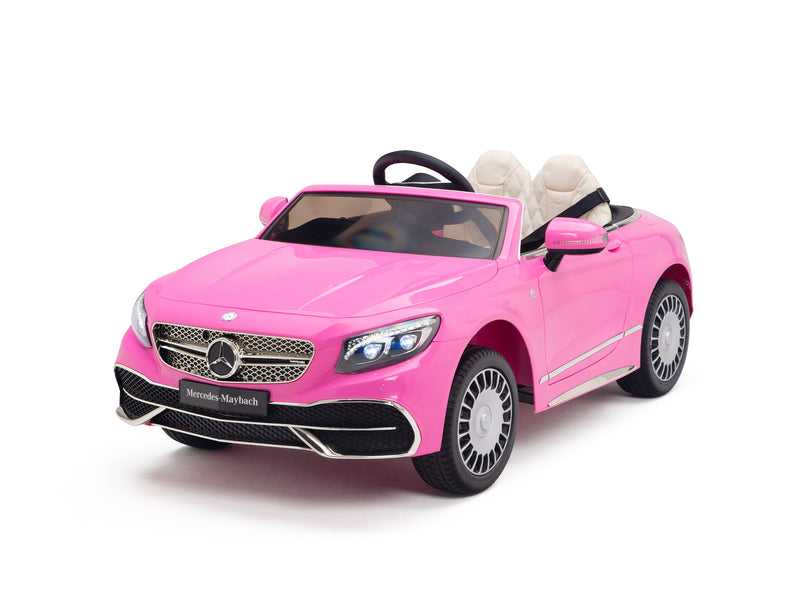 Pink Princess Mercedes Ride On Car For Girls W/Magic Cars® Wireless Parental Control