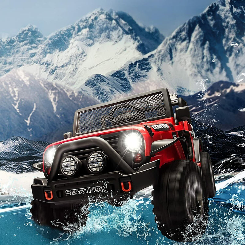Student Riding Jeep Adventure-Ready 2 Seater Electric Ride-On Jeep for Kids with Remote Co