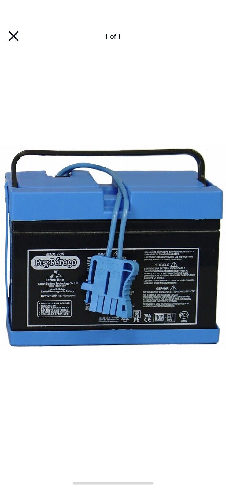 peg perego battery 12v Authentic Peg Perego 12V Battery Replacement