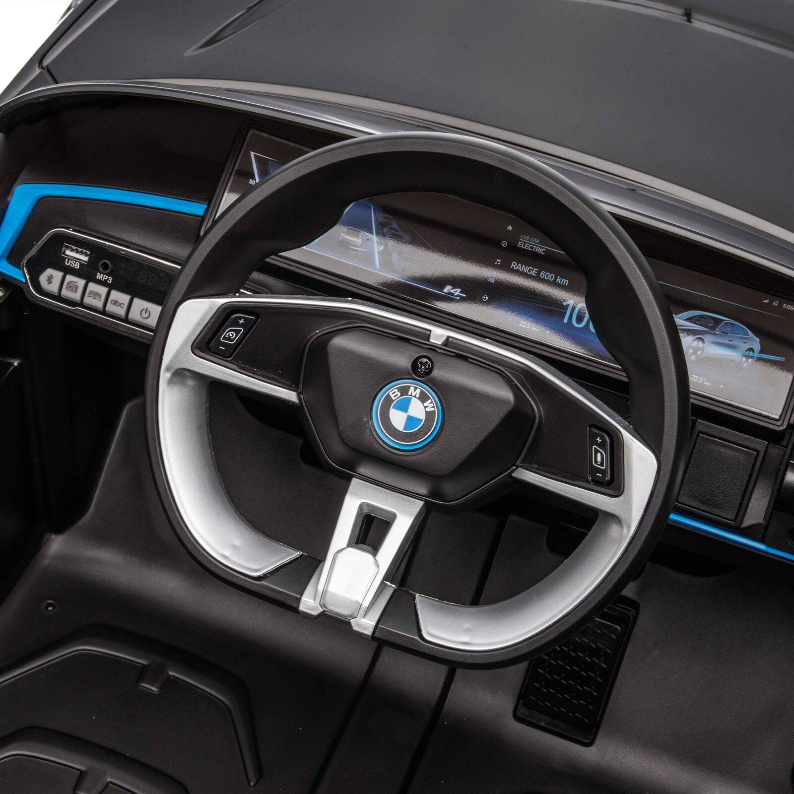BMW I4 Licensed 12V Kids Ride On Car with Parental Remote Control, USB