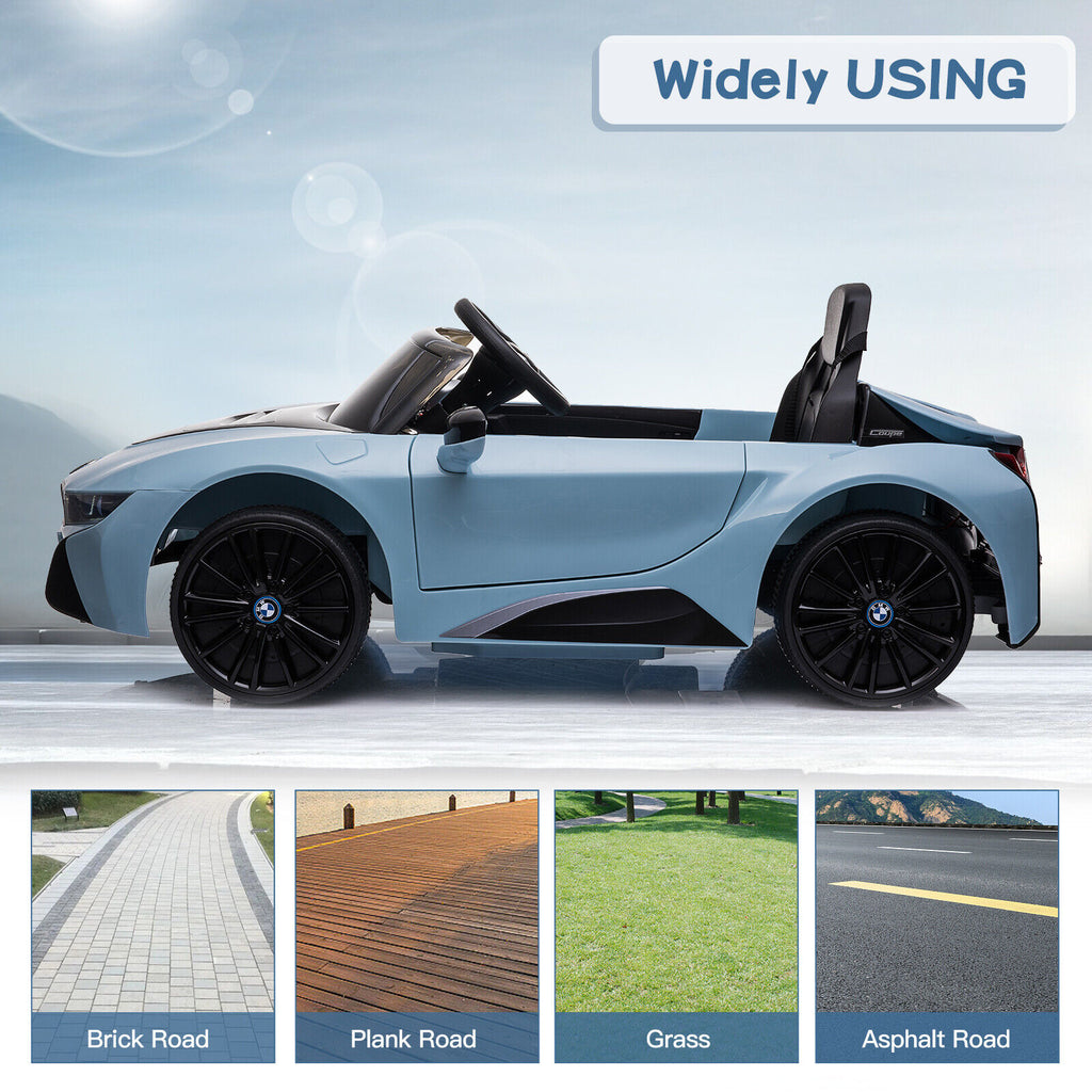 BMW i8 Electric Licensed Ride-On Car for Kids with 12V Battery and Rem
