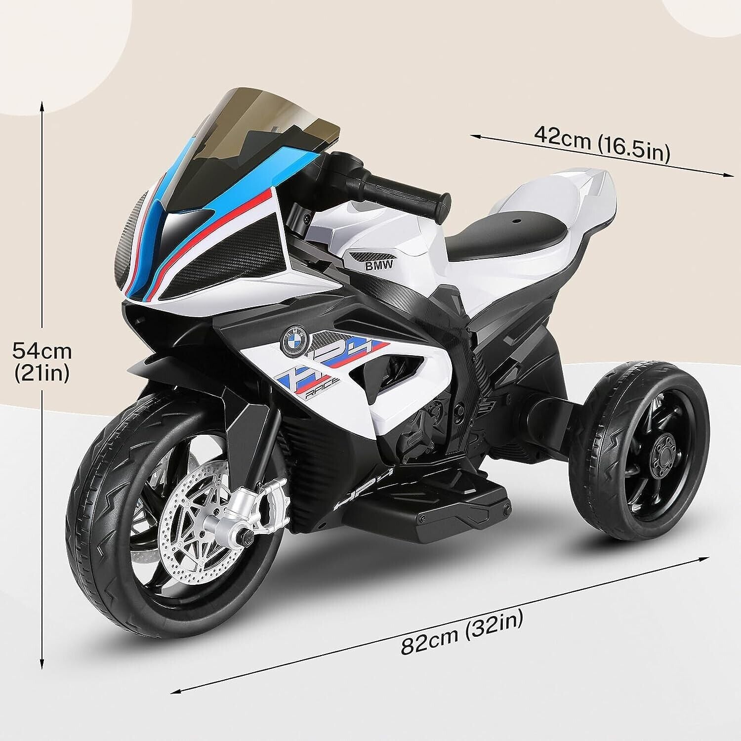 BMW Kids Electric Motorcycle - 12V Battery Powered Ride-On Bike in Sle