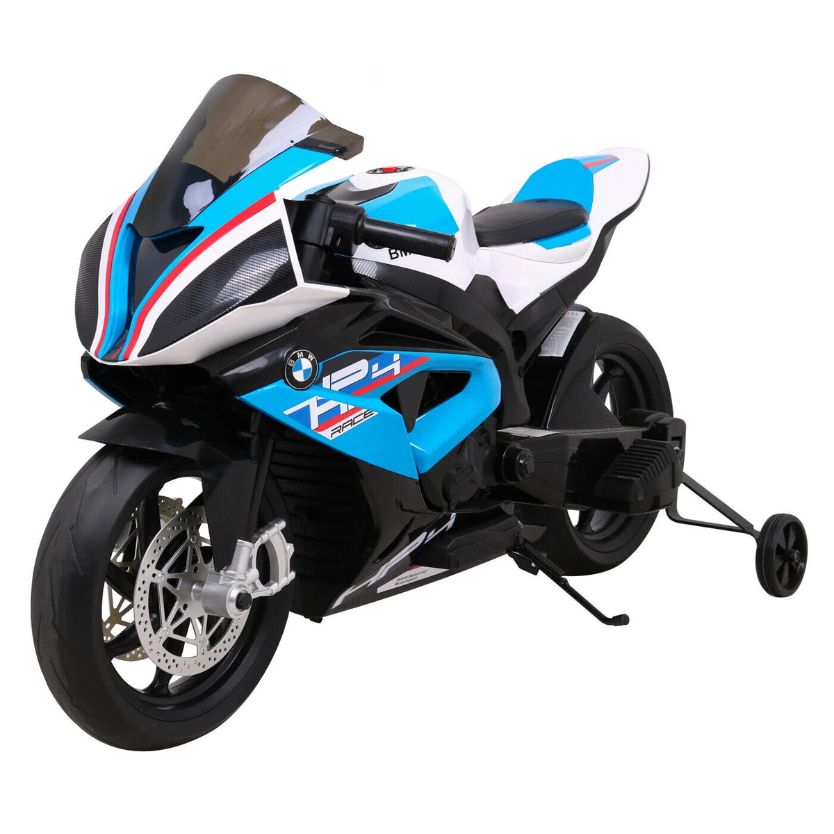 BMW Kids Ride-on Bike with 12V Battery, Soft Seats, and Eva Wheels (JT5001) Blue / Free Warranty 1 Year / Free Custom License Plate