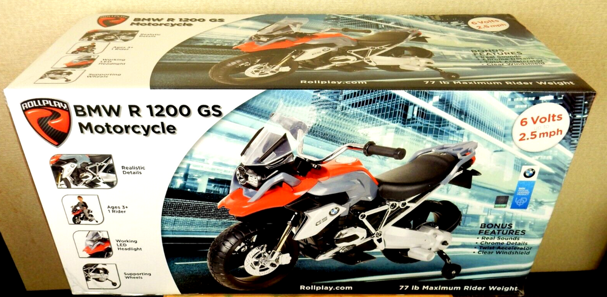 Rollplay 6V BMW Motorcycle Powered Ride On Red Gray