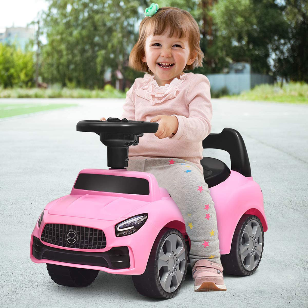 Carrito de Empuje para Ninos con Bocina y Almacenamiento Musical