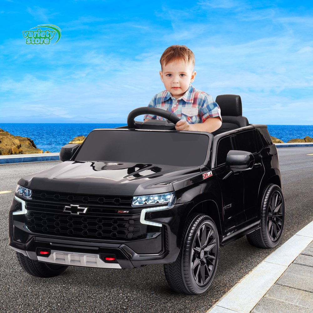 Chevrolet Tahoe 12V Ride On Car for Kids with Remote Control 4 in 1 Versatile Toy