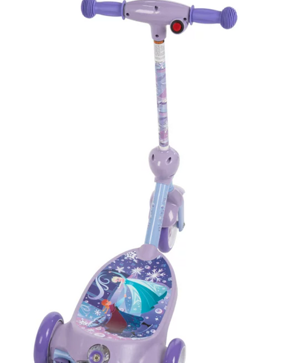 Huffy 18033DTR Disney Frozen 3 Wheel 6 Volt Electric Bubble Scooter Ride On Toy for Kids Ages 3 Years Purple