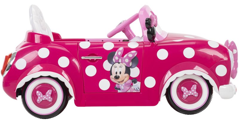 Disney Minnie Mouse Convertible Ride On Car for Toddlers 6 Volt Char