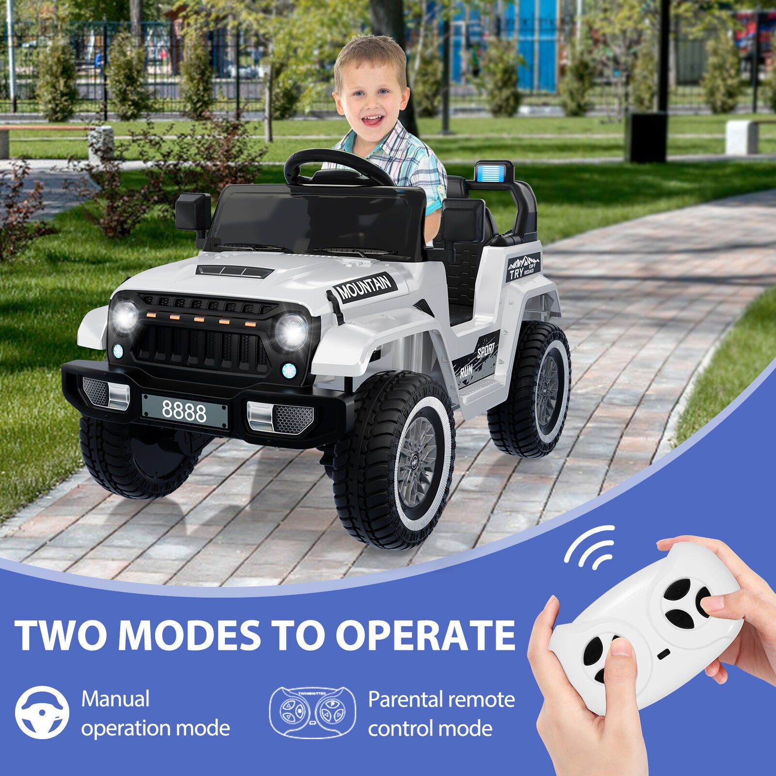 Remote Ride On Trucks Electric 4-Wheeler Ride-On Truck for Kids with Remote Control