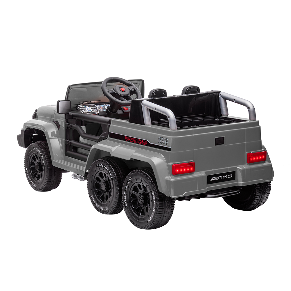 Electric 6 Wheel 24V Kids Ride On Car Truck with MP3 USB LED Lights