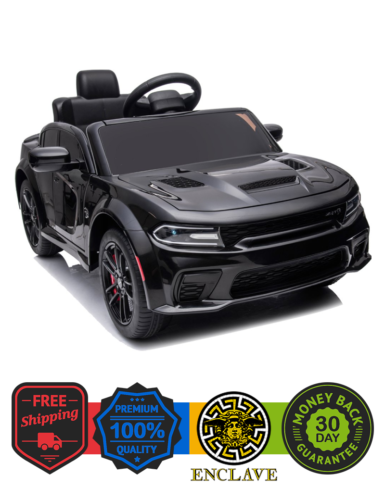 Electric Dodge Charger 12V Ride On Car with Remote Control for Kids Ages 3 5