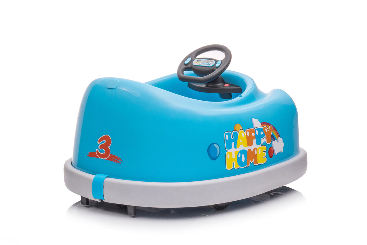 Electric Dual Drive Bumper Car with Rocking Horse Music and Pushrod Pl