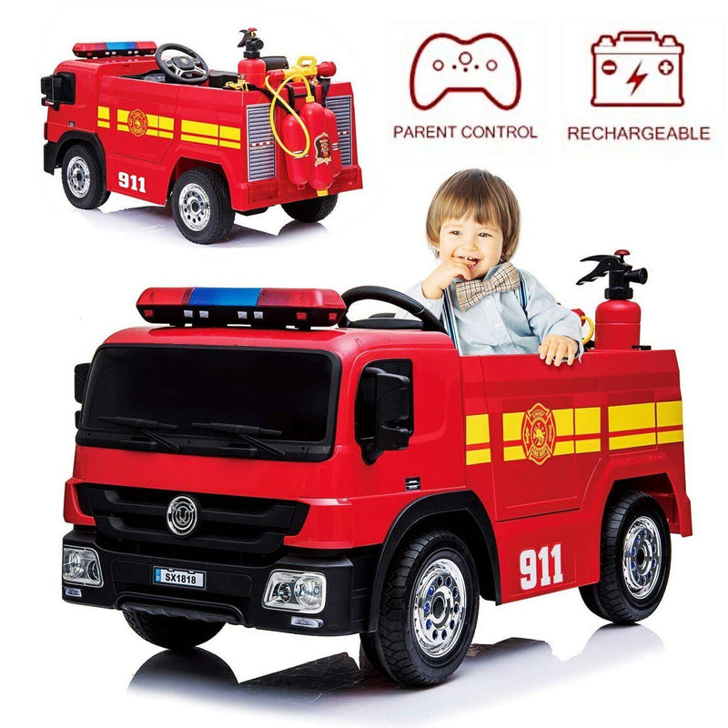 Electric Fire Truck Ride On For Kids With Remote Control Motorized Pow electric-fire-truck-ride-on-for-kids-with-remote-control-motorized-pow