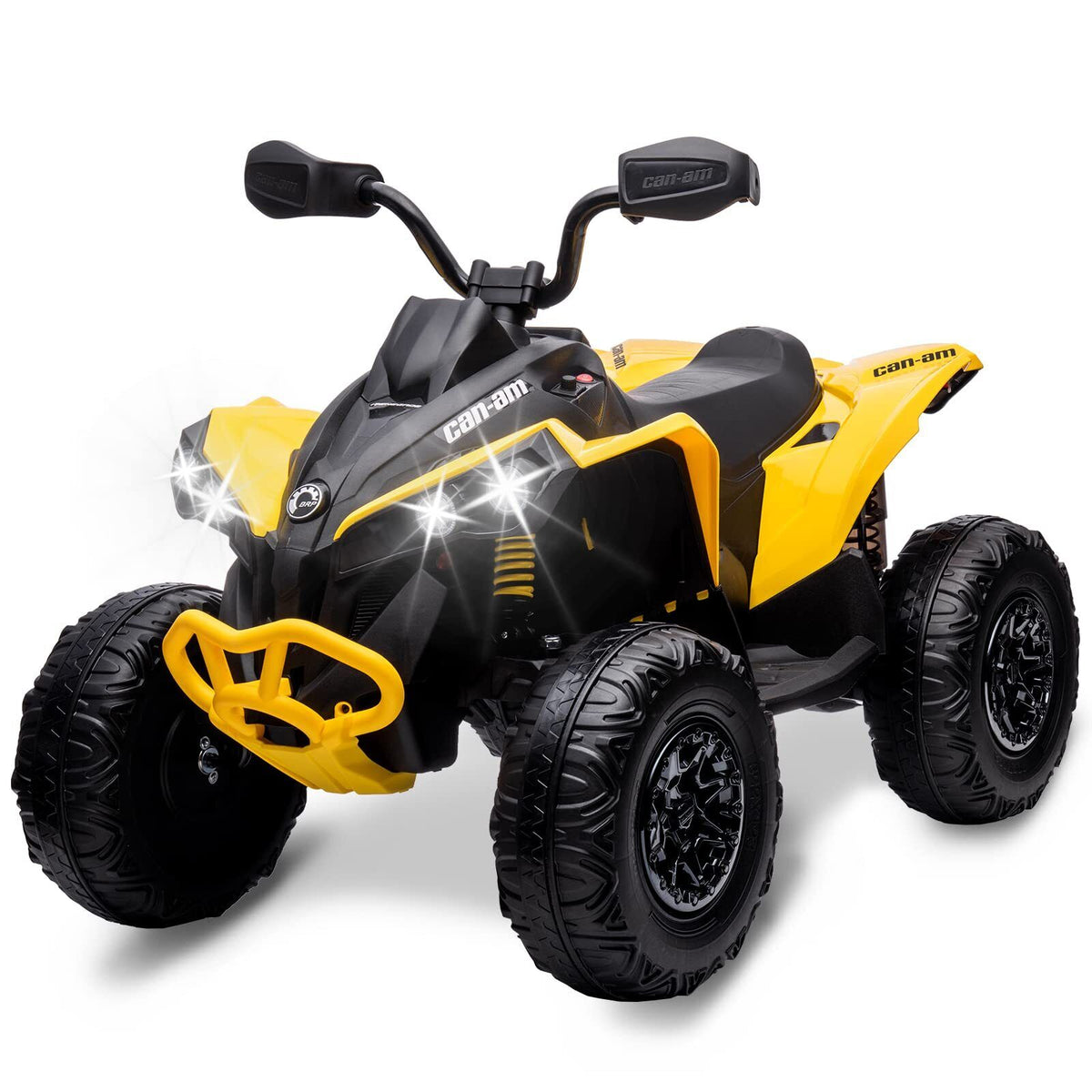 can-am 電動ATV カーキ electric-kids-ride-on-atv-4-