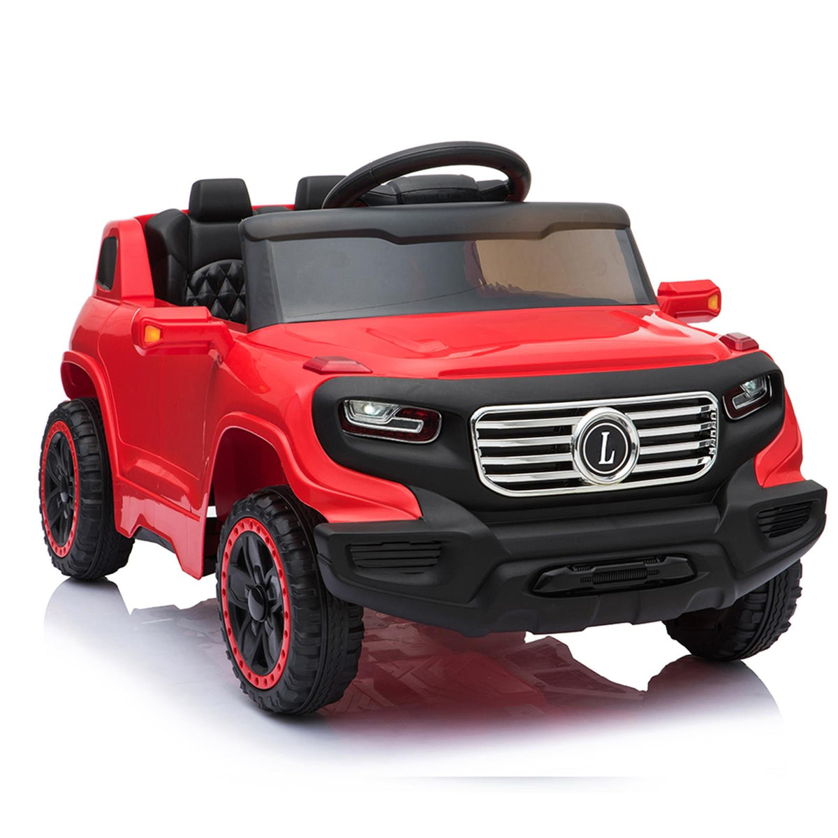 Electric Ride-On Car for Kids with Seat Belt, Music, Lights, and Remot