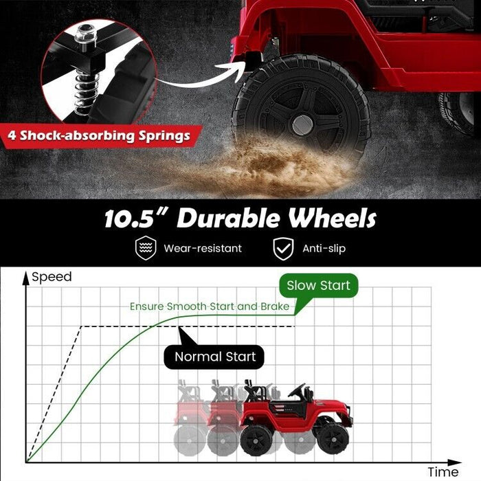 Electric Ride-On Truck for Kids with Remote Control and Headlights - 1