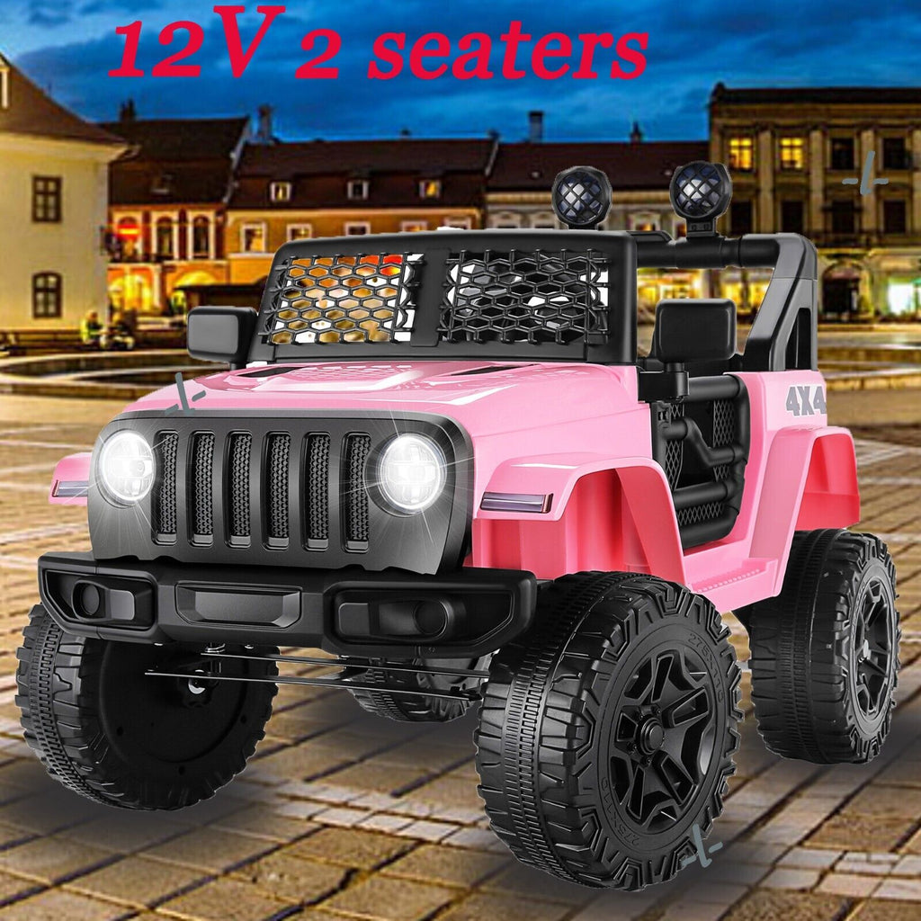 Remote Ride On Trucks Premium 12V Ride-on Truck for Kids with Remote Control and LED Lights
