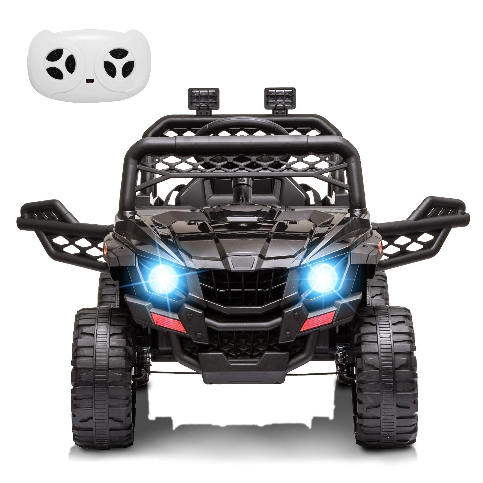 Electric Ride-On Truck for Kids with Seat Belt and Remote Control - 12