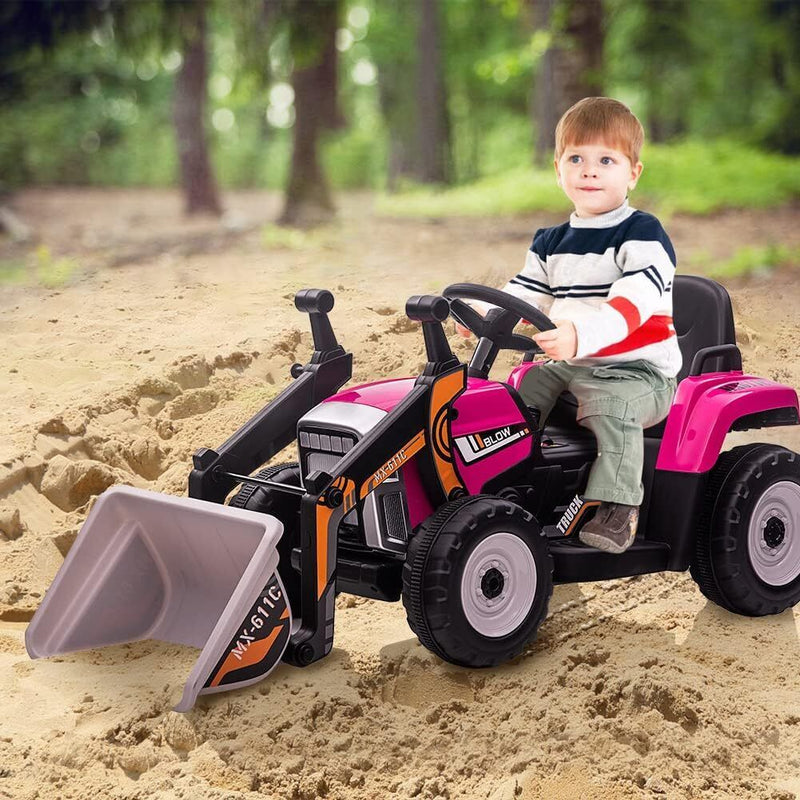 gear stick riding Excavator Ride-On Toy for Kids with Remote Control and 2+1 Gear Shift