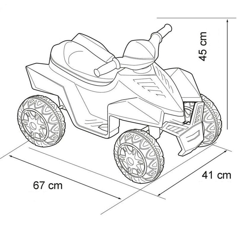 Feber Pink Quad Racy 6V Battery Powered Ride On