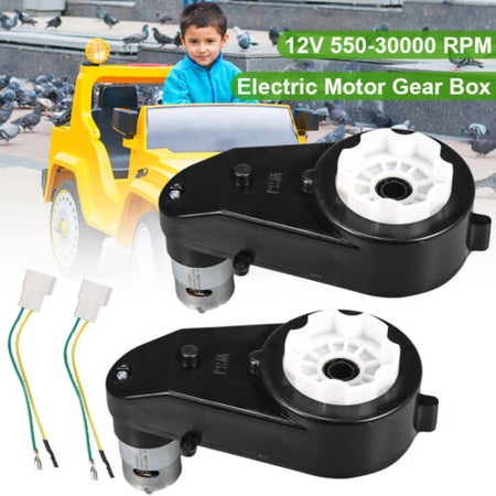 High Speed 12V Electric Motor and Gear Box Combo for Kids Power Wheel