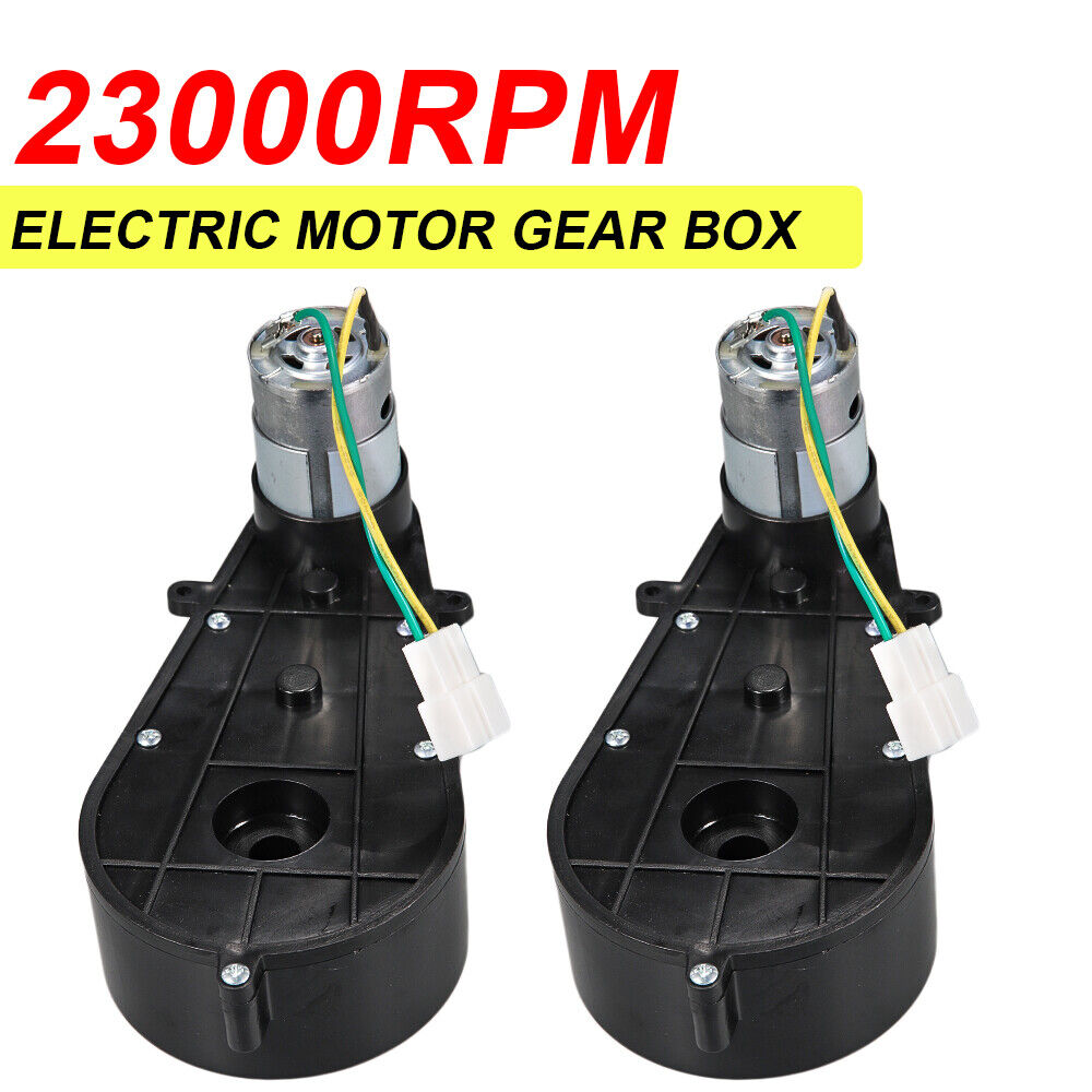 electric motors and gears High-Speed 12V Electric Motor and Gear Box Combo for Kids' Power Wheels Ride On Toys