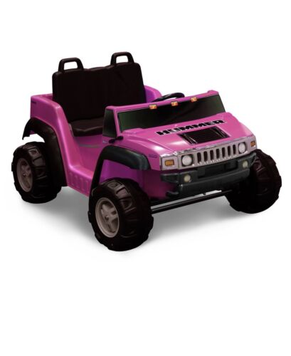 Hot Pink 2-Seater Hummer H2 Ride-On Car for Kids - Rechargeable and Re