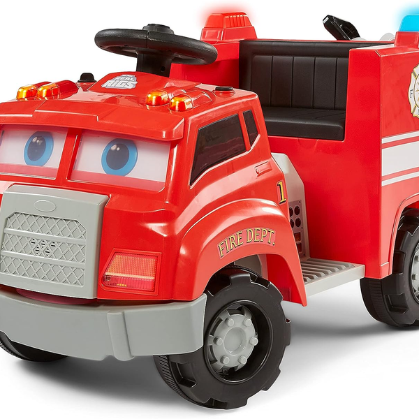 Interactive Fire Truck Ride On Toy for Toddlers Ages 1.5 4 Years