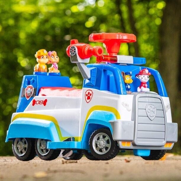 Interactive Paw Patrol Ride-On Car with Action Figure Pups for Imagina