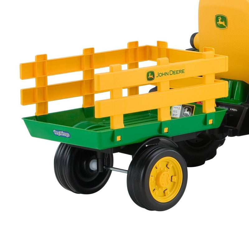 John Deere Ground Force Tractor and Trailer Set by Peg Perego, Size: XL