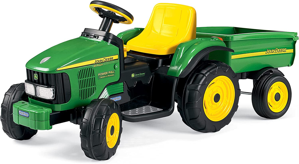 John Deere Power Pull 6V Ride On Tractor in Green