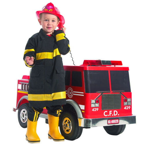 Kalee Firetruck Ride-On: Realistic 12-Volt Experience for Young Firefi