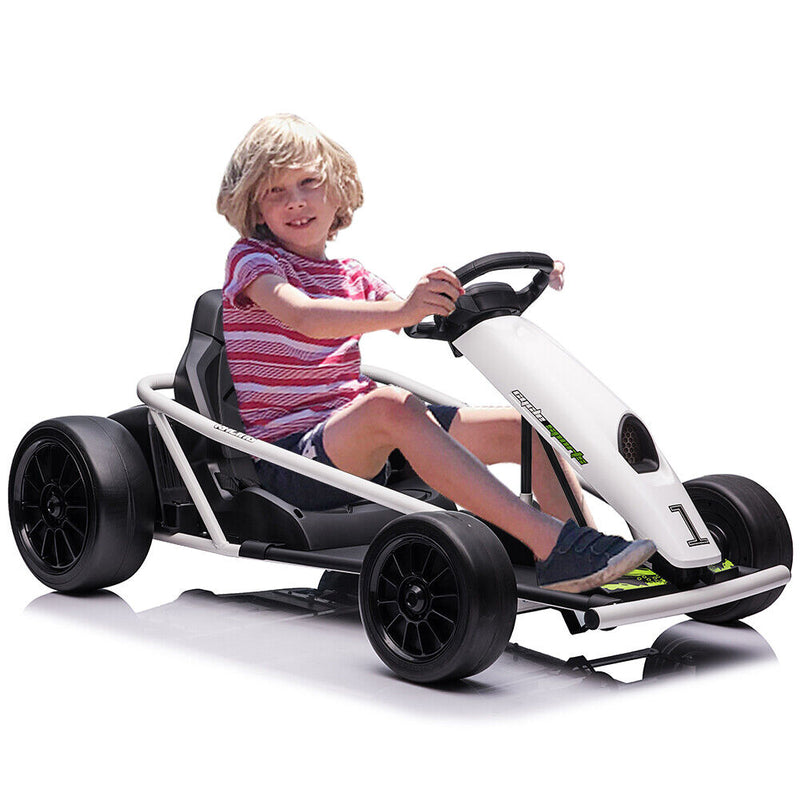 Kid's Go Kart with Wide Seat, Durable Tires, and Powerful Motors - Max