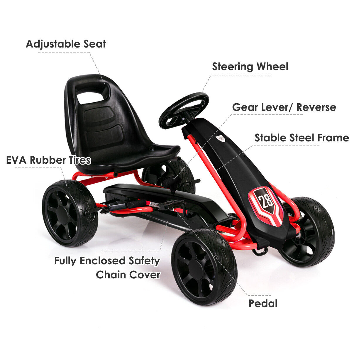 Kids' Pedal Car Go Kart