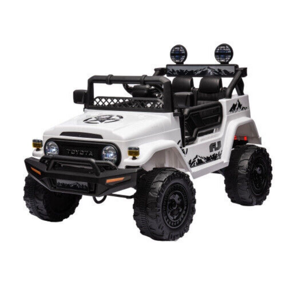 Licensed 12V Toyota FJ Cruiser Electric Ride-On Car for Kids with Remo