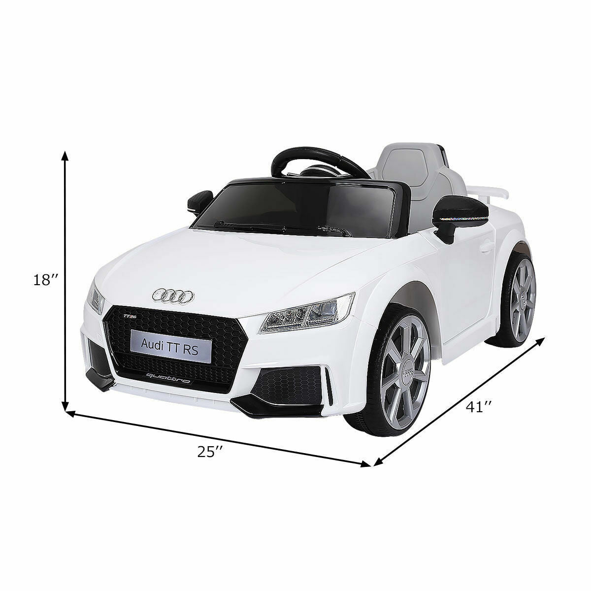 Licensed Audi TT RS Electric Ride-On Car for Kids with Licensed Audi TT RS Electric Ride-On Car for Kids with