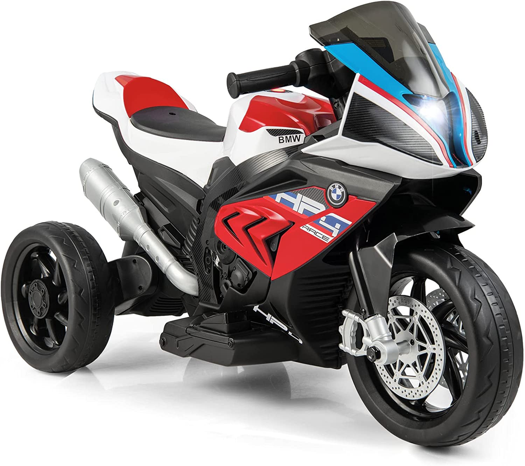 Licensed BMW 12V Battery Powered Ride On Motorcycle for Kids with Head