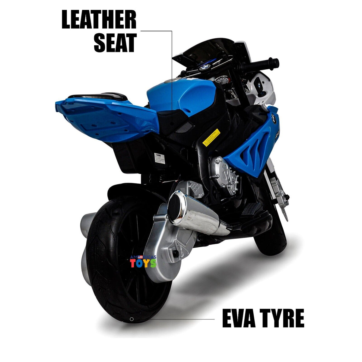 Licensed BMW Kids Motorcycle with MP3 Player and EVA Wheels - Availabl