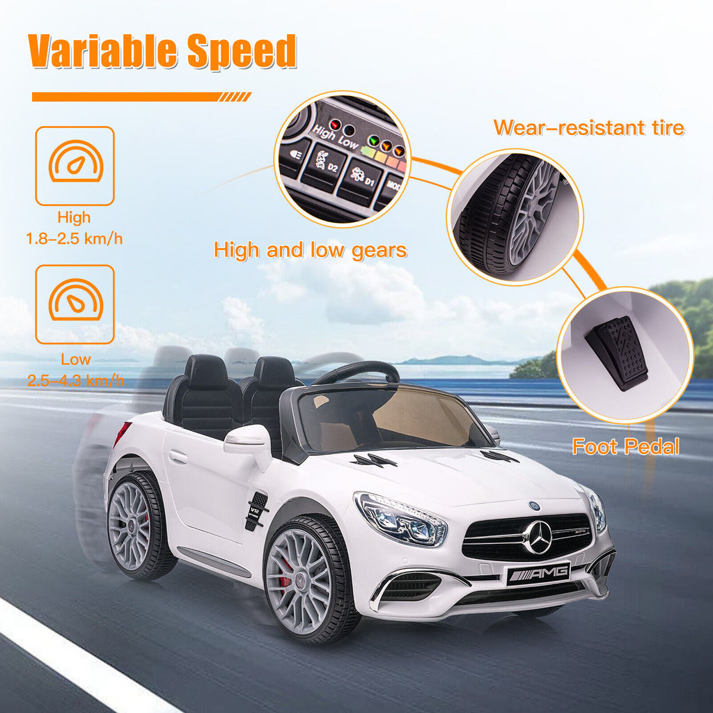 Licensed Mercedes Benz SL65 AMG Electric Ride On Car for Kids with Rem