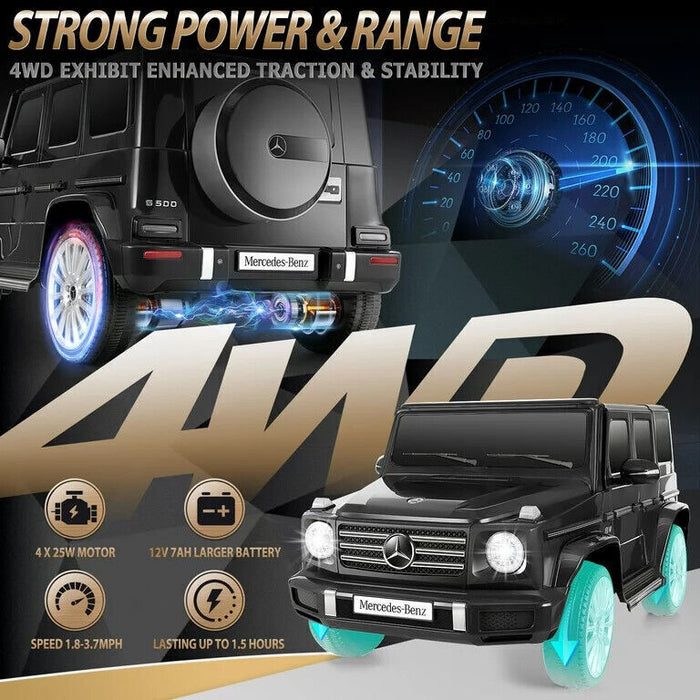 Licensed Mercedes Benz G500 Electric Ride On Car for Kids 12V Battery